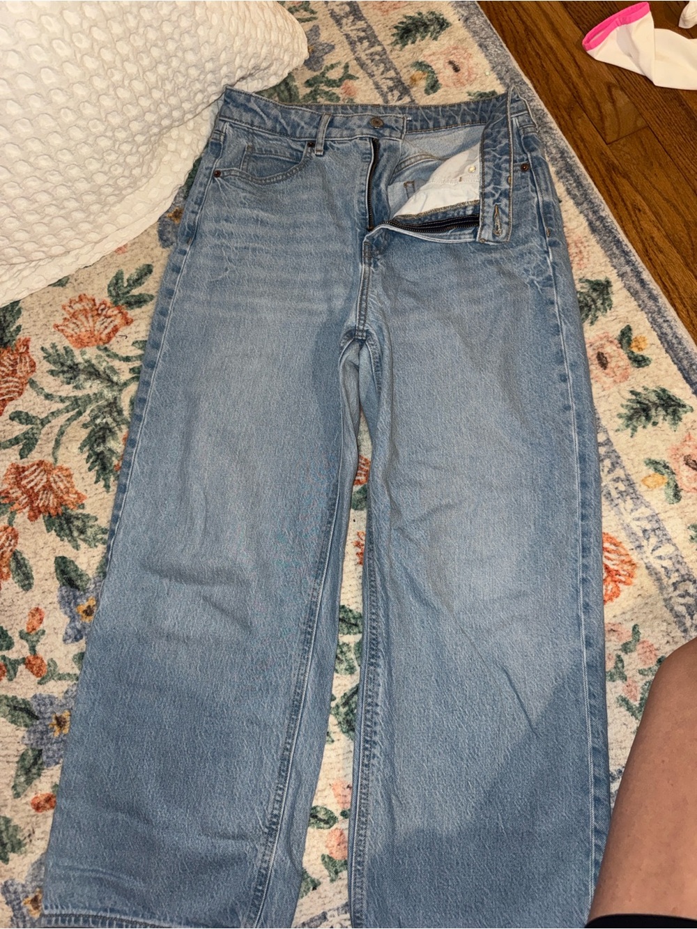 Old Navy Light Blue High-Rise Wide Leg Jeans